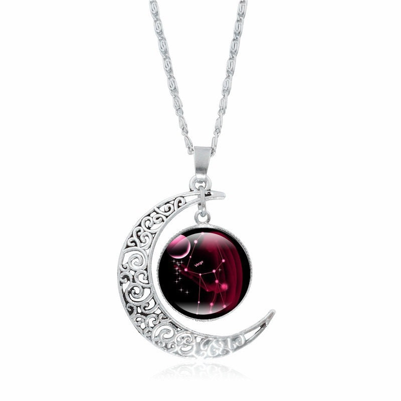 Zodiac Moon Pendant Choker