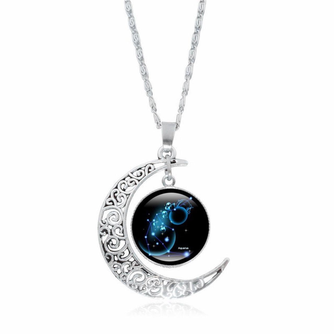 Zodiac Moon Pendant Choker
