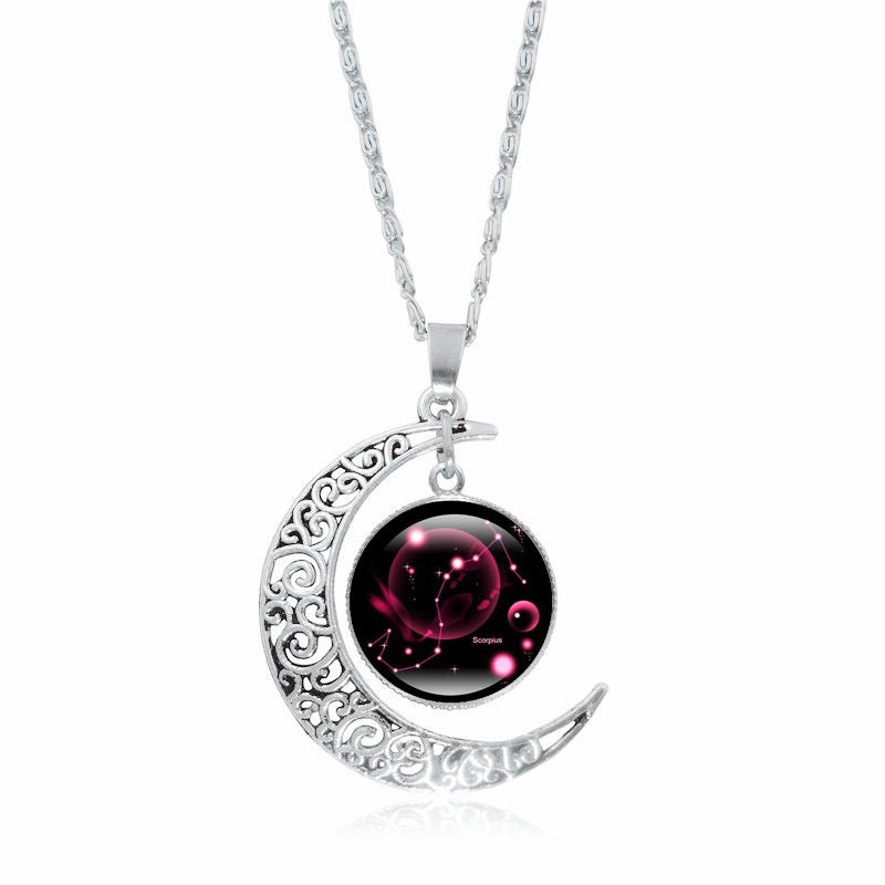 Zodiac Moon Pendant Choker