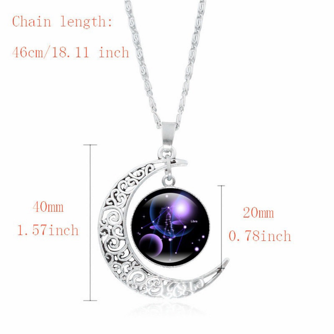 Zodiac Moon Pendant Choker