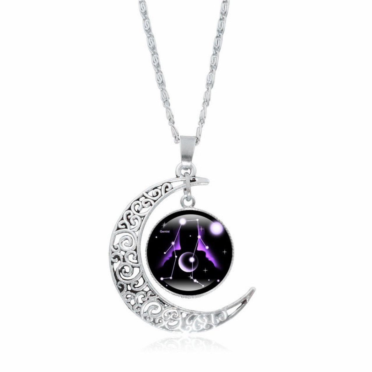 Zodiac Moon Pendant Choker