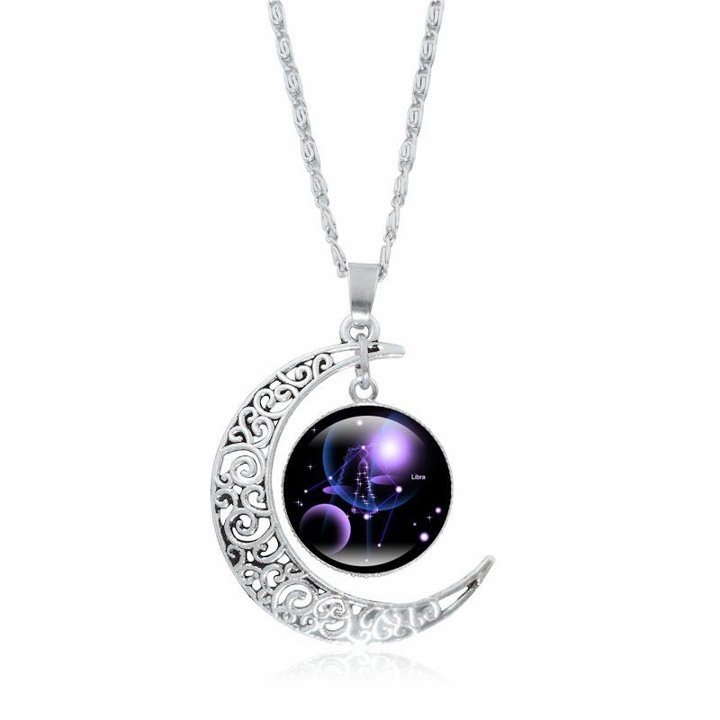 Zodiac Moon Pendant Choker