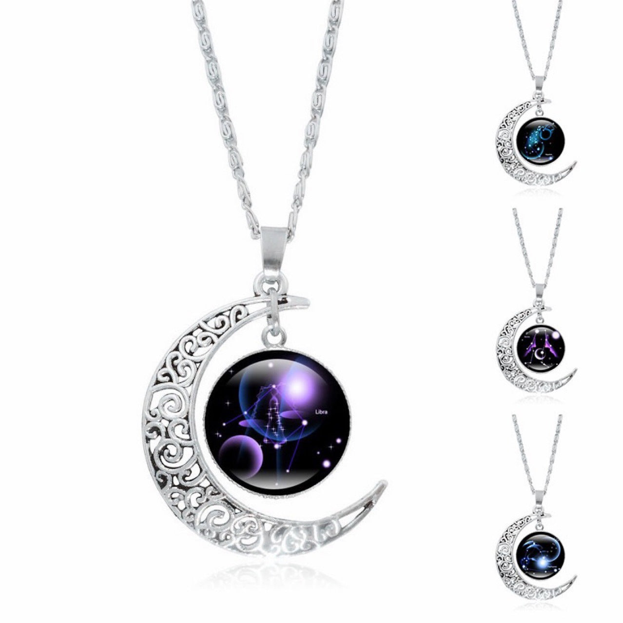 Zodiac Moon Pendant Choker