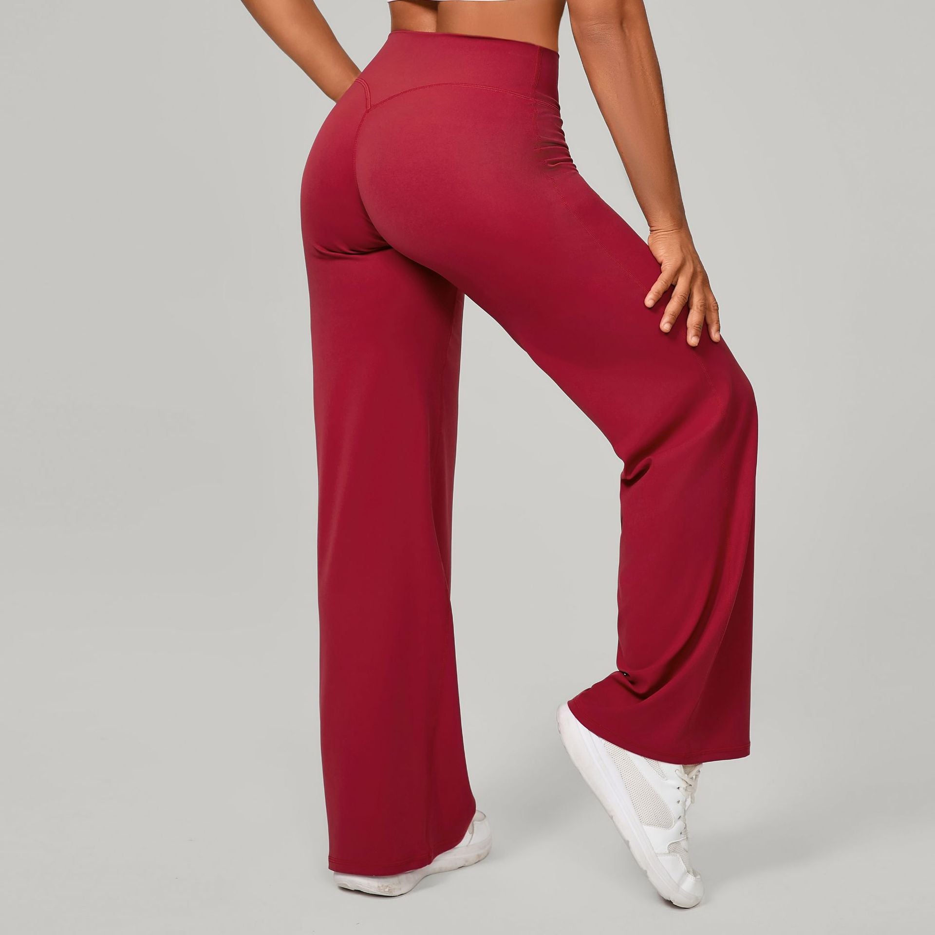 High-Waist Straight Leg Yoga Pants