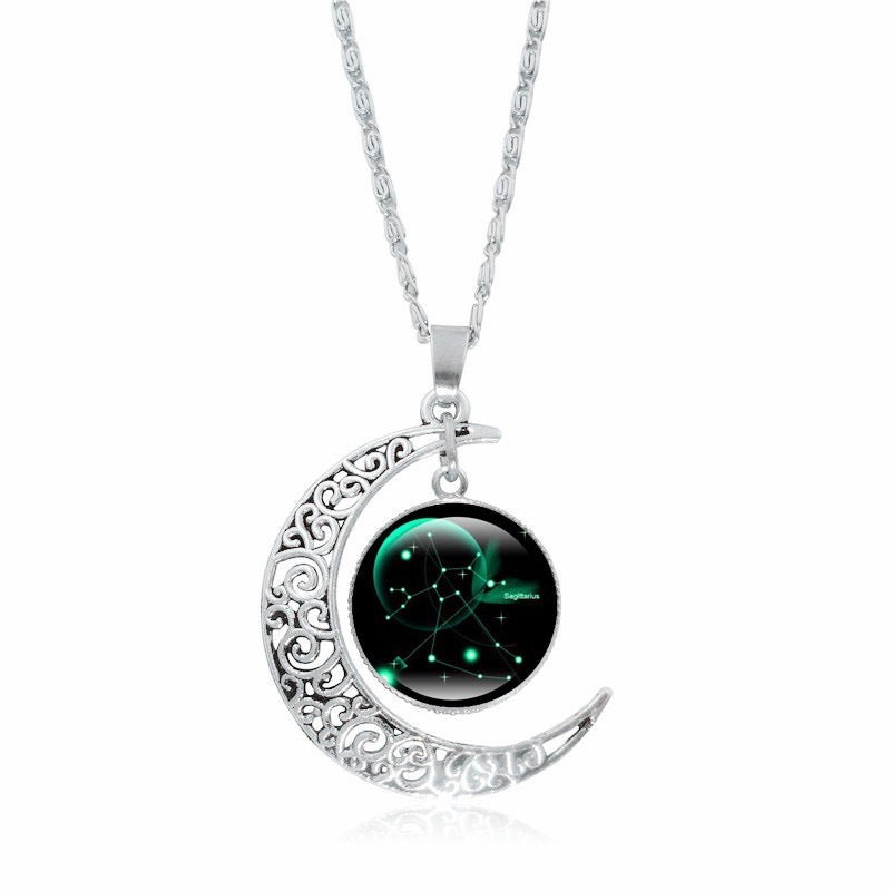 Zodiac Moon Pendant Choker