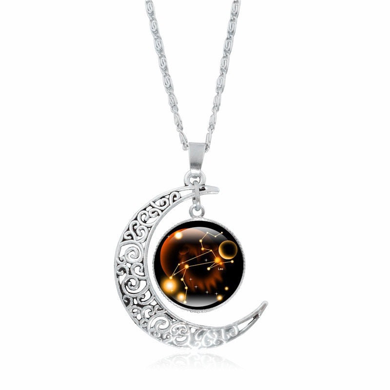 Zodiac Moon Pendant Choker