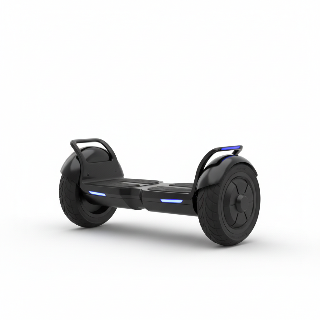 Electric Segway self-balancing scooter - sleek black design